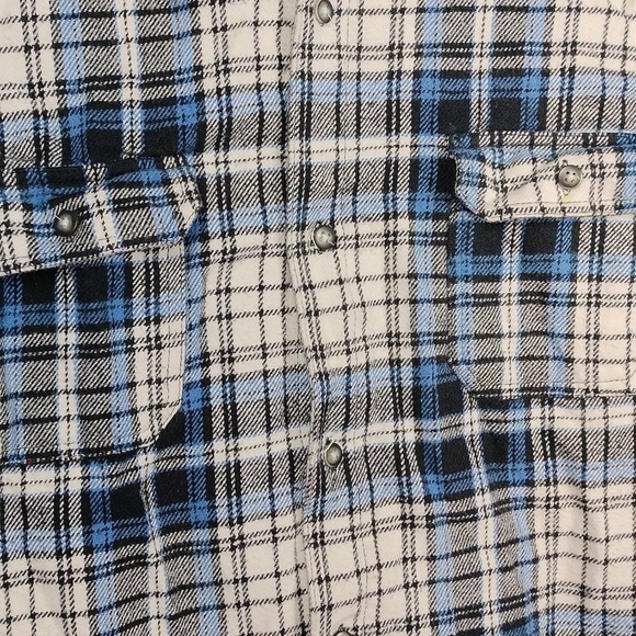 PD&C men's long sleeved button down flannel shirt sized 2X - Picture 3 of 8
